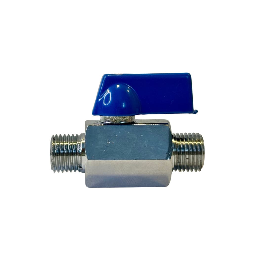 REGISTRO VÁLVULA ESFERA MINI MACHO x MACHO ROSCA 1/4" LAVACAR DETAIL