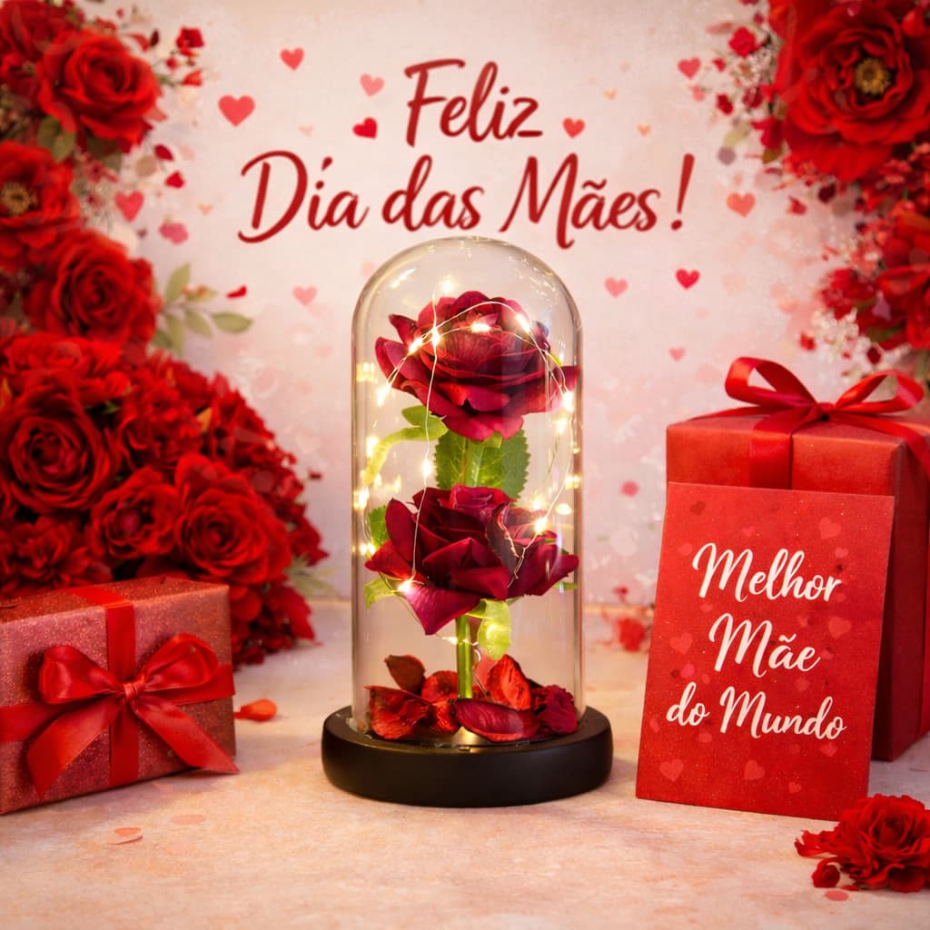 Luminária cúpula acrílico GRANDE 20cm ,A Bela e A Fera A Rosa Encantada, vermelha O Pequeno Príncipe