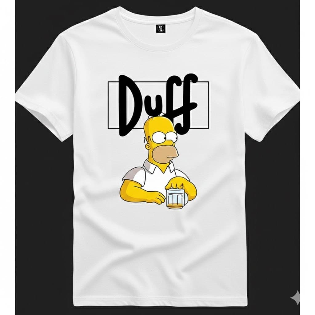 Camiseta Personalizada Homer Simpsons Beer Duff - 10003