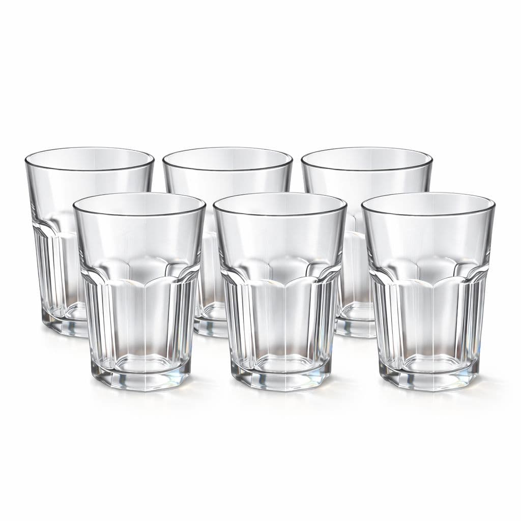 Kit 6 Copos Vidro 400ml Restaurante Hotel