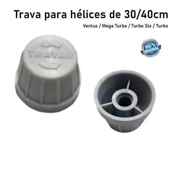 Calota do Ventilador Britânia Protect 30/40 - CINZA - Trava da hélice  Ventus / BVT / Mega / B30