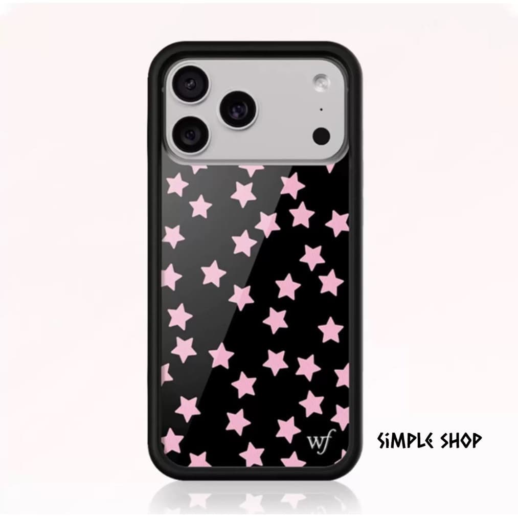 Wildflower Super Cute Stars Capa De Telefone De Luxo Para IPhone17Air 17 16 12 13 14 15 Pro Max Plus Soft Side Silicone