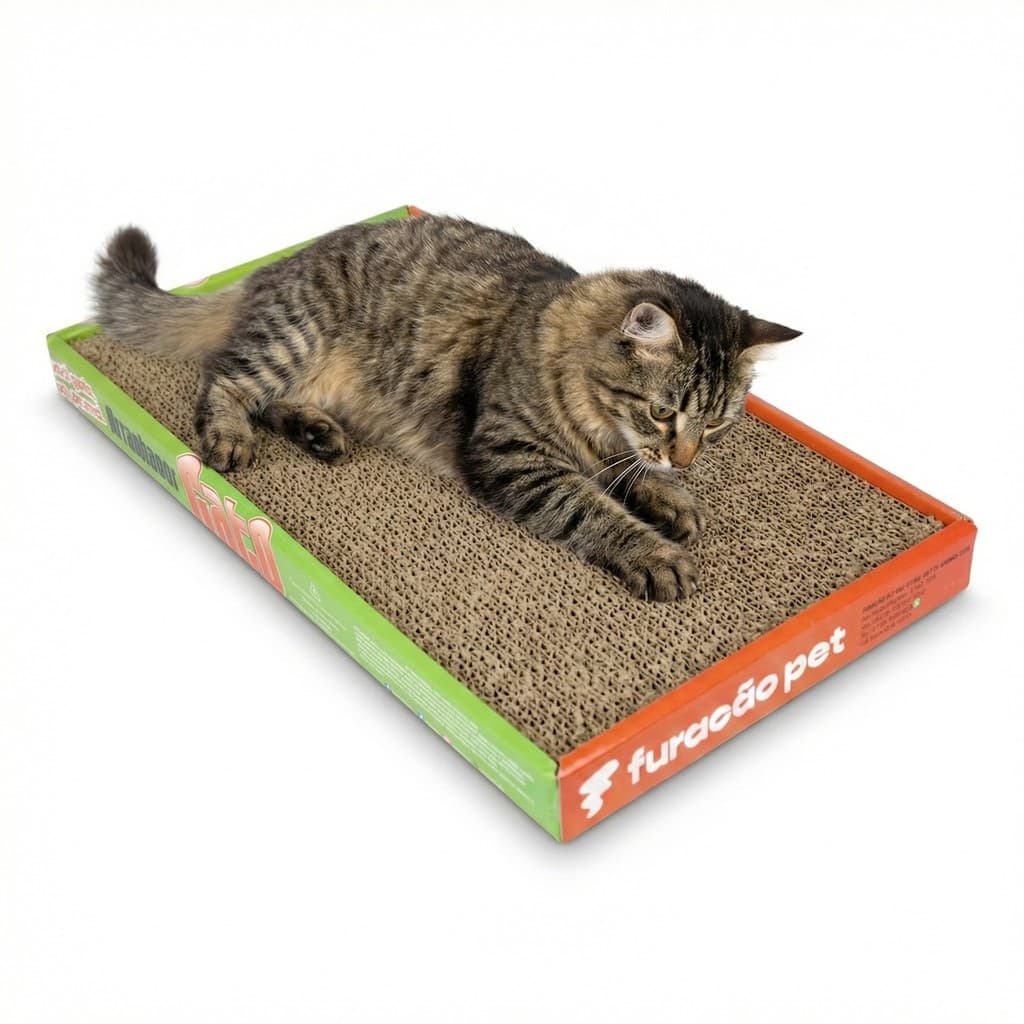 Brinquedo Arranhador Para Gatos Interativo Papelão Ondulado Anti-estresse Pets - Furacão Pet