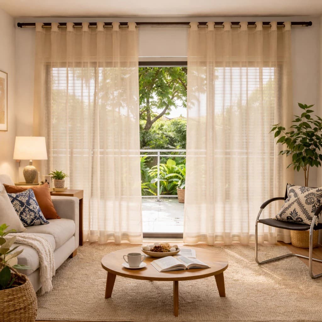 Cortina Gaze Premium Linho Grande Premium Sala Corta Luz Decoração Sala e Quarto - Envio Imediato