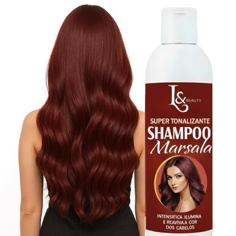 Shampoo Marsala Super Tonalizante Sem Amônia 300ml L&beauty