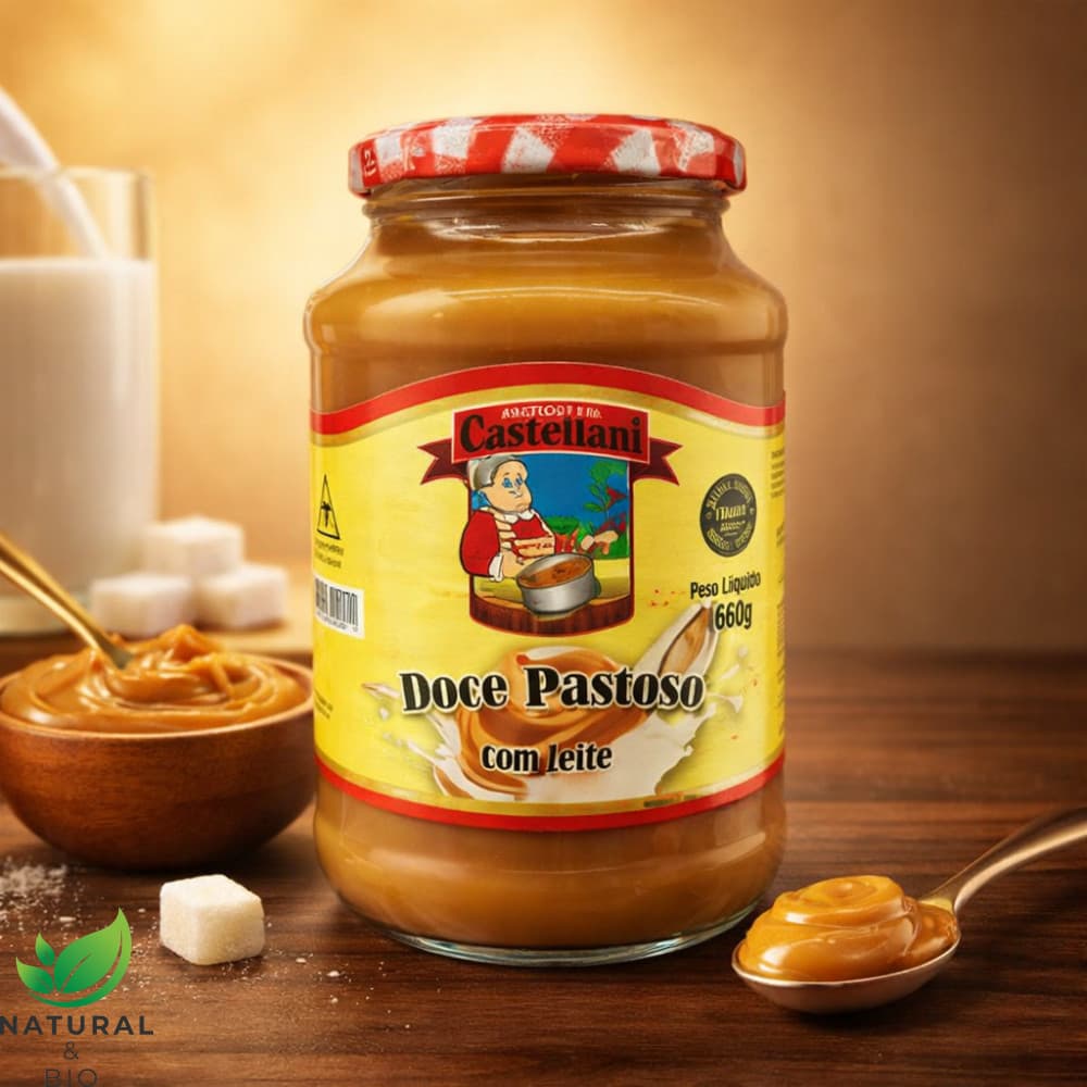 Doce de Leite Cremoso 660g Castellani Doce Pastoso Gourmet Bolos Sobremesas e Recheios | Doce de Leite Tradicional