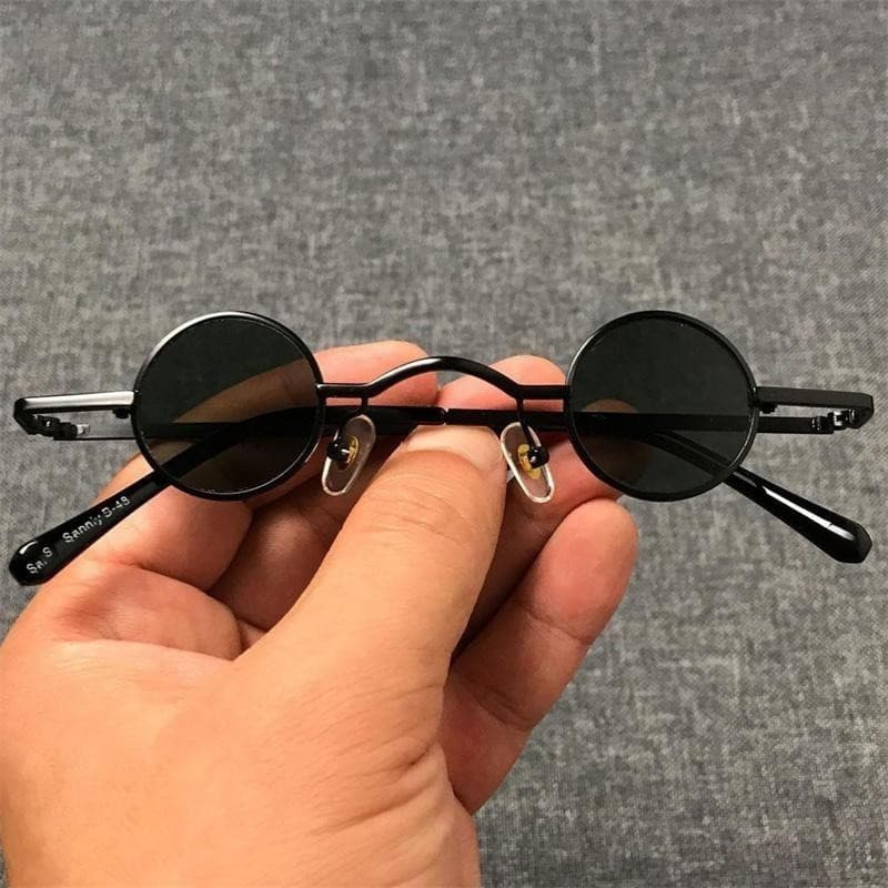 Óculos de Moda Retro com Lentes Coloridas para Mulheres e Homens, Óculos Steampunk com Armação de Metal para Pesca, Prai