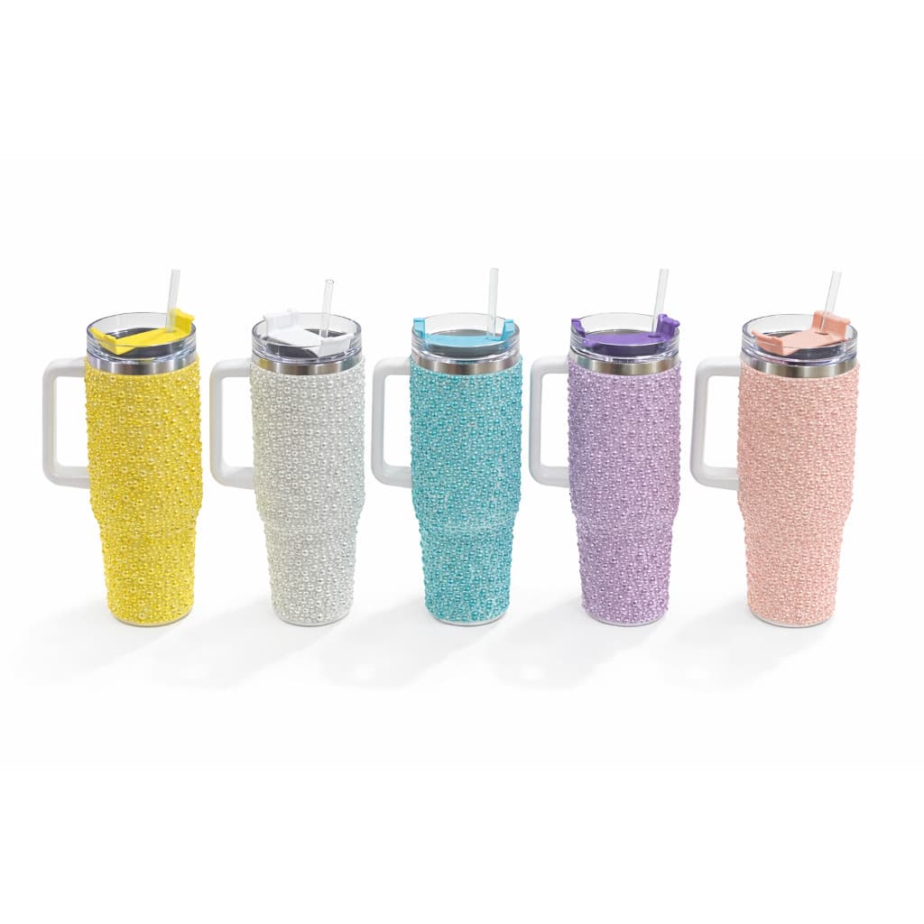 Copo Grande Isolado De Diamante Pérola, Copo De Aço Inoxidável