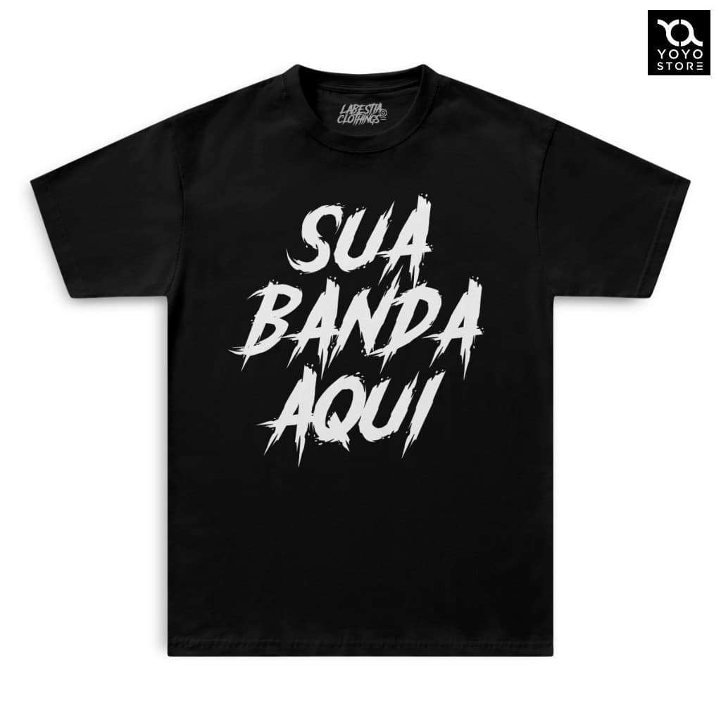 Camiseta Personalizada Banda Heavy Metal 100% Algodão Várias Cores e Tamanhos Plus Size Disponíveis