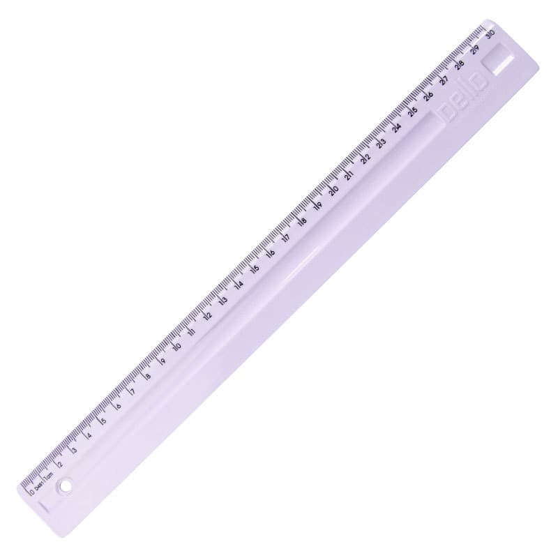 Régua plástica 30cm Linho Serena Lilas pastel- 3112.LP Dello