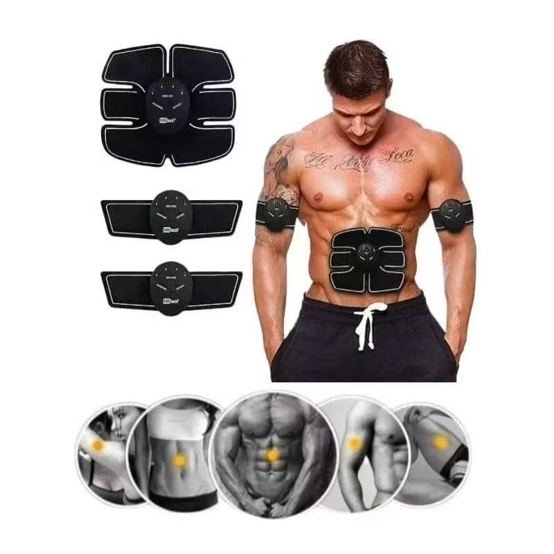 ESTIMULADOR MUSCULAR ELÉTRICO ABDÔMEN BRAÇOS PERNAS TONIFICAÇÃO MODELADOR FITNESS PORTÁTIL RESULTADOS RÁPIDOS