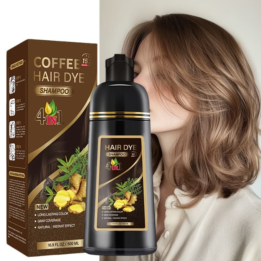 Shampoo Gengibre 4 Em 1 Corpo Frasco Multifuncional , Corante , Cor Instantânea 500ml