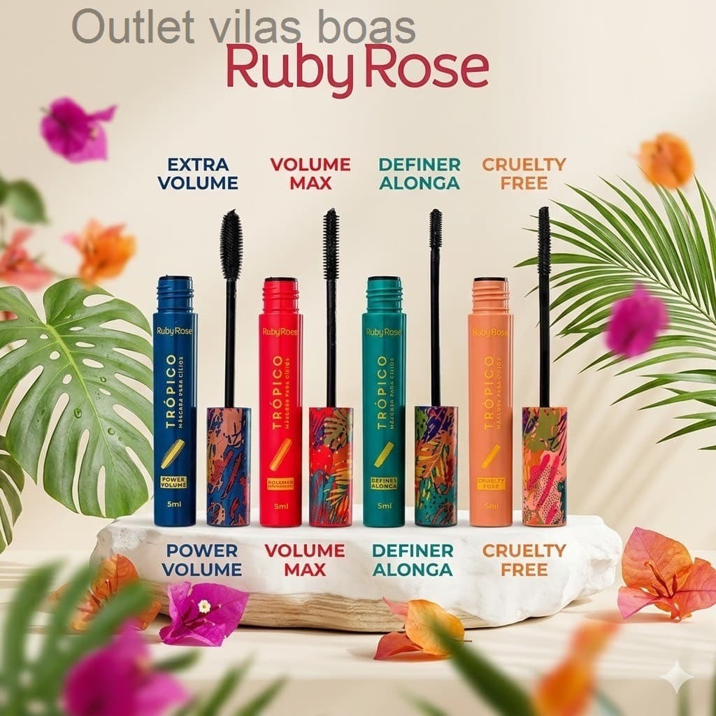 Máscara Para Cílios Trópico - Ruby RoseJPKY