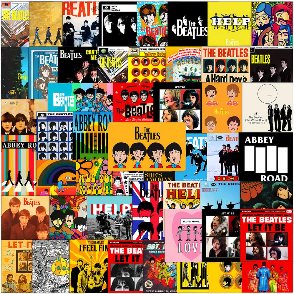 135 Pçs/Set ★ Adesivos Manuais Do Mini Diário Da Banda De Rock Dos Beatles Q-3 DIY Fashion Scrapbooks Álbum Decoração De