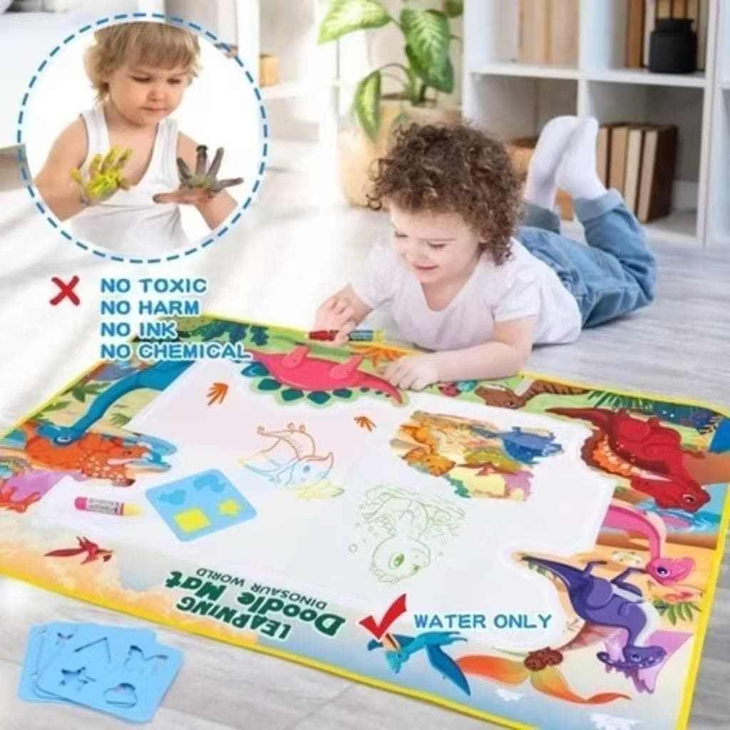 Tapete de Água Mágico Brinquedo Educativo para Criatividade Reutilizável com  Canetas Presente novo