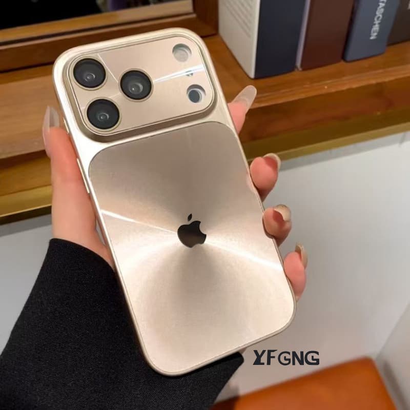 Luxo Laser Acrílico Resistente A Quedas Caso Para iPhone 17 16 15 13 14 Pro Max Vidro Câmera Proteção Capa