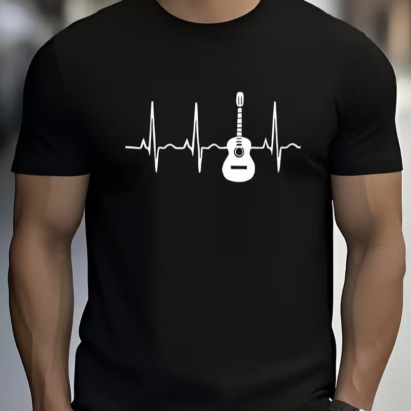 Camiseta Violão Na Alma Camisa Blusa Unissex Masculino Feminino 100% Algodão Street Wear Plus Size