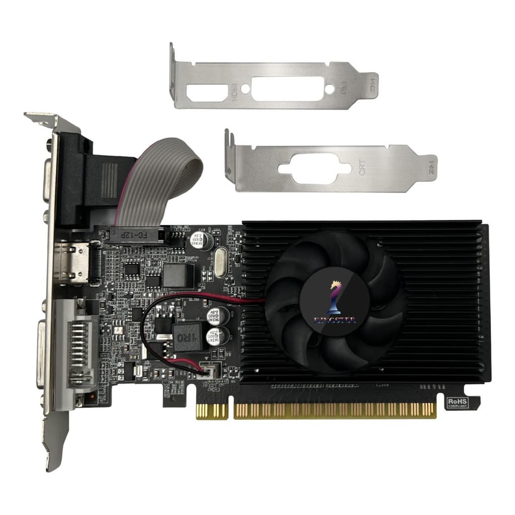 Kingster Placa De Vídeo Nvidia Geforce 600 Gt610 2gb Ddr3
