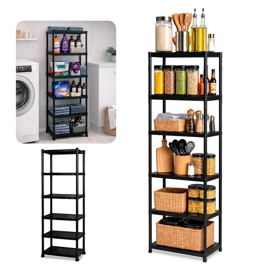 Estante Prateleira Multiuso Modular Resistente 6 Andares Desmontável
