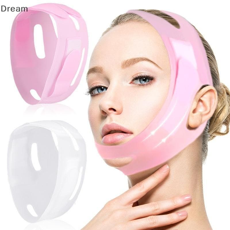 < Dream > Alça Facial Reutilizável , Máscara De Linha V , Redutor De Queixo Duplo , Remendo , Cinta Em Forma De Para Fla