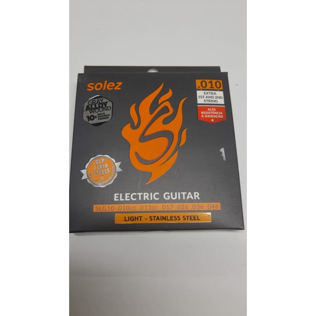 Encordoamento P/ Guitarra Solez 010 - Slg10 - Envio Rápido !