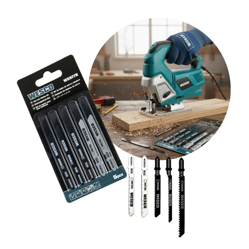 Laminas Para Serra Tico Tico 5pçs Madeira/Metal Ws9778 Wesco