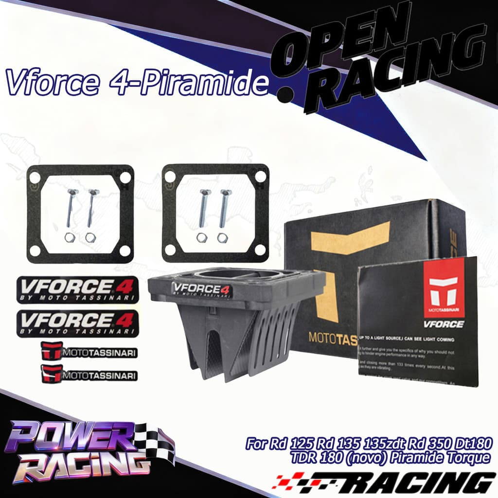 Vforce 4-Piramide Torque Palhetas Valvula De Competição Rd 125 Rd 135 135zdt Rd 350 Dt180 TDR 180 (novo) Piramide Torque