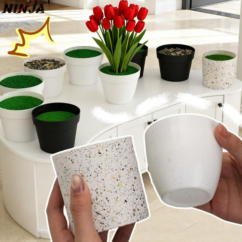 2/1 Unidade Mini Vaso De Plantas Artificiais-Vasos De Flores-Suprimentos Para Hotéis De Festa-Planta Verde Simulada-Enfe