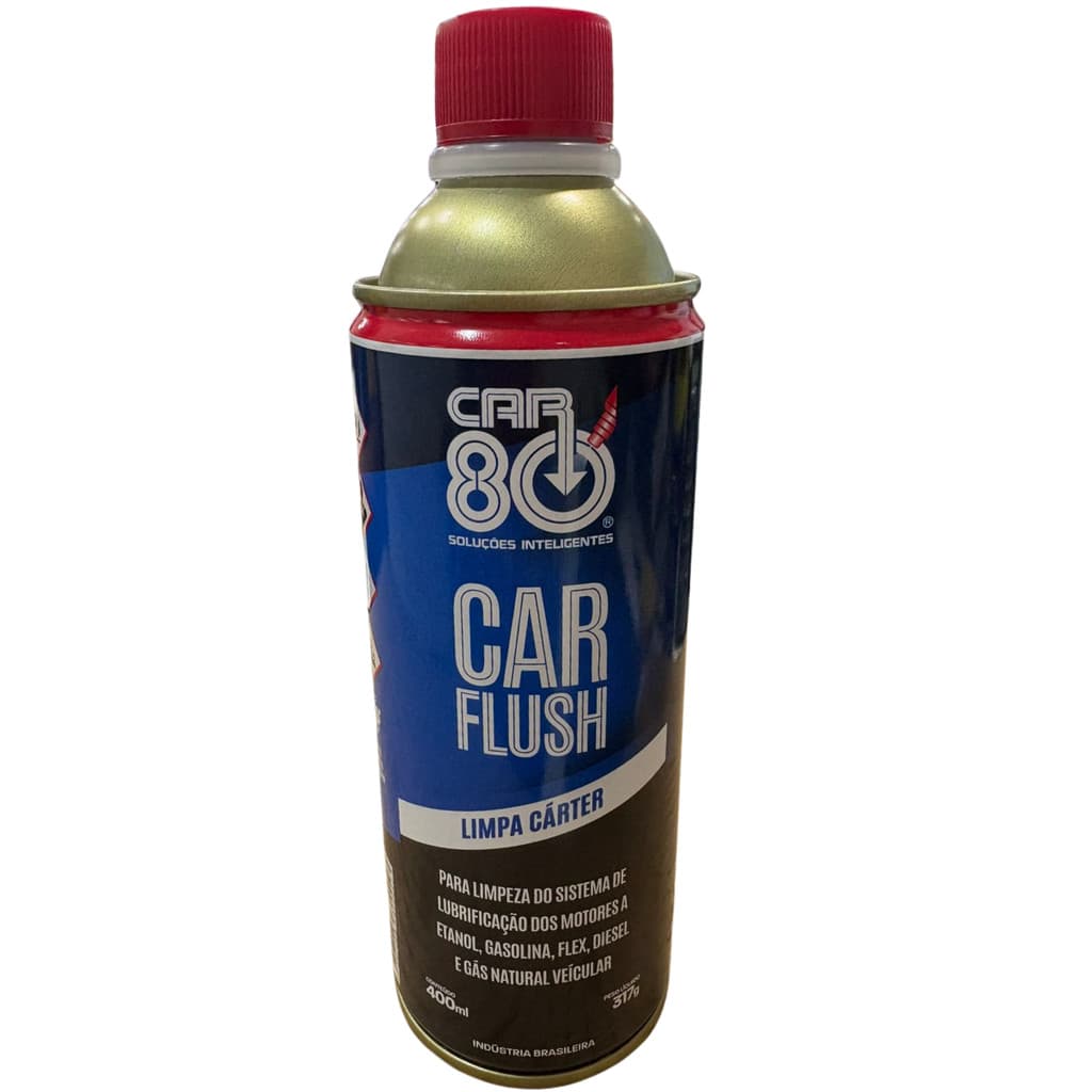 LIMPA CARTER MOTOR CARFLUSH CAR80 400ML | Limpeza Profunda Óleo Usado e Resíduos | Remove 100% resíduos óleo