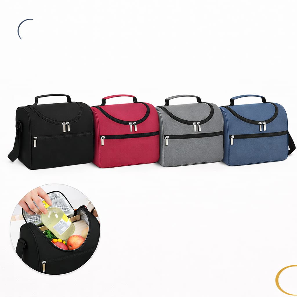 Bolsa Térmica Marmita Almoço Trabalho Alça Lateral Reforçada
