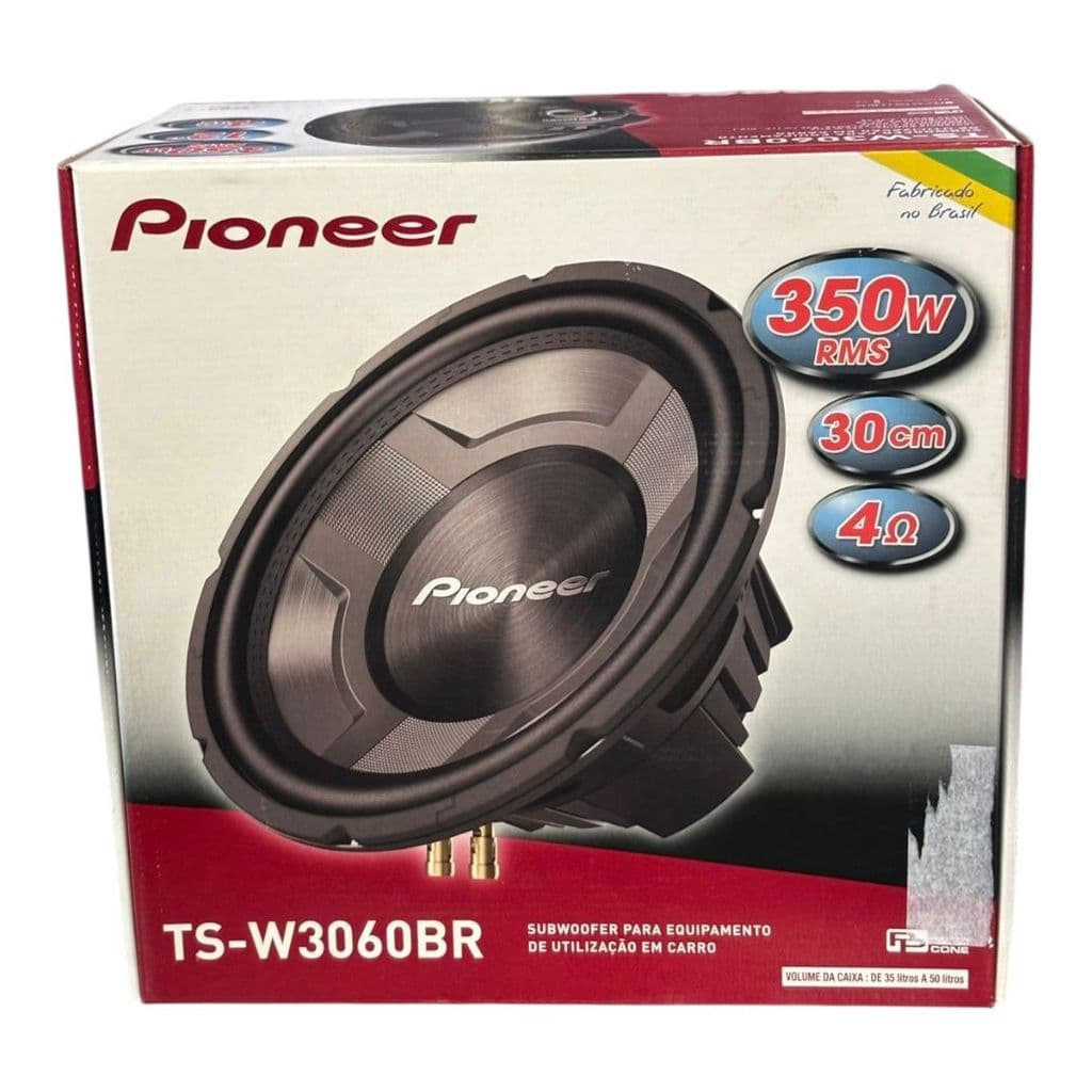 SUBWOOFER PIONEER TS-W3060BR 12 POL 350W 4 OHMS