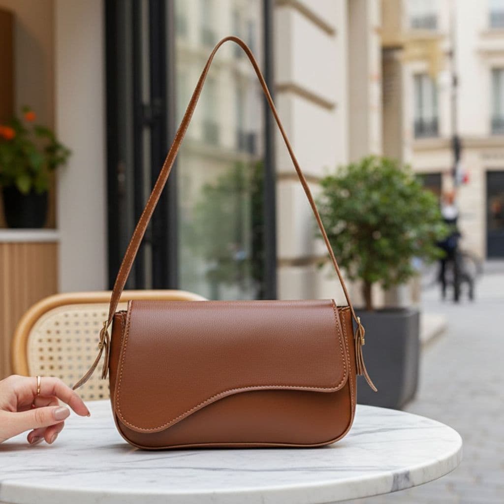 Bolsa Feminina Baguete de Ombro Primeira Linha Disponível Envio Imediato