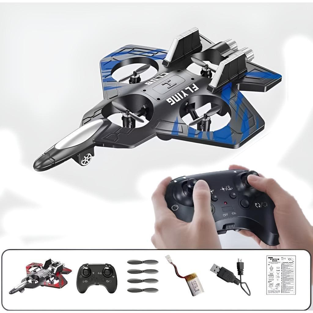 Avião Drone Combat Aircraft Controle Remoto 2.4ghz 4 Motores 1x Baterias