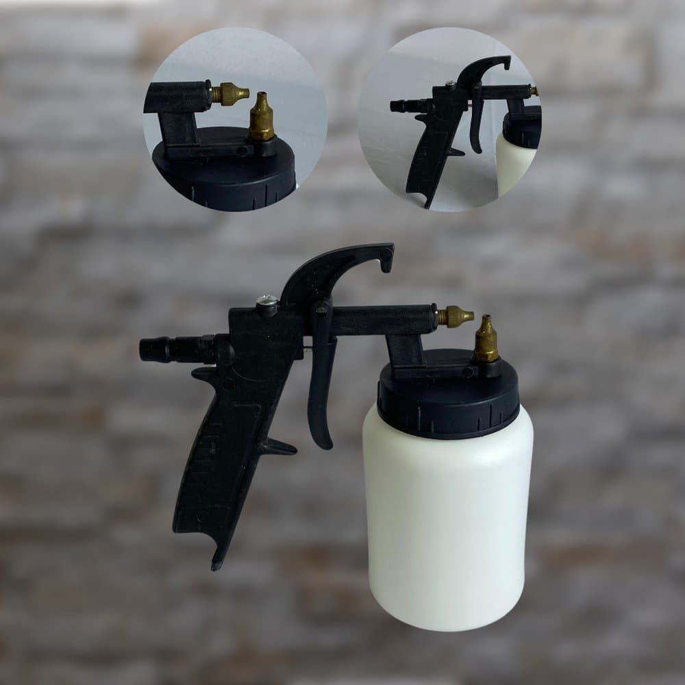 Pistola Pintura Ar Direto Pulverizadora Compressor Pinta Parede Ferramenta Alta Pressão Reservatório