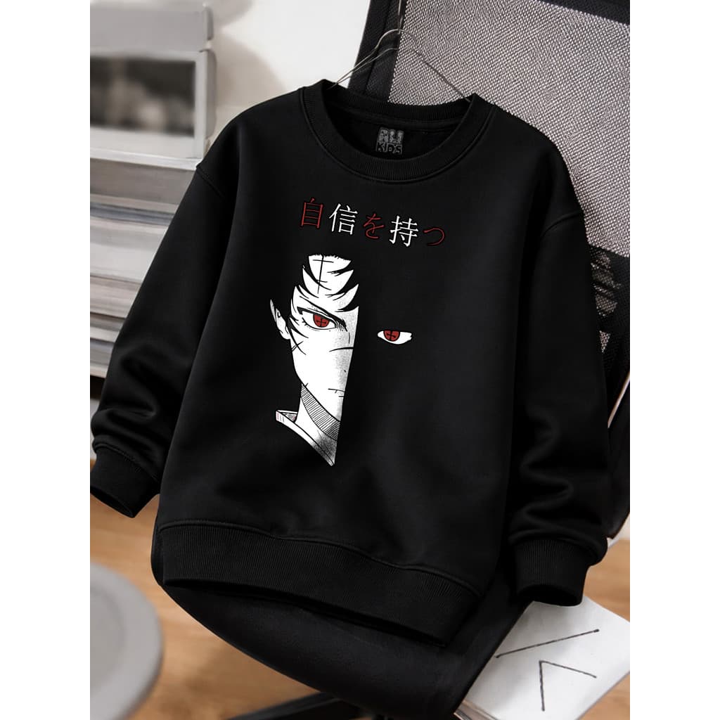 Casaco de Moletom Infantil Anime Japonês | Blusa Juvenil Leve Inverno