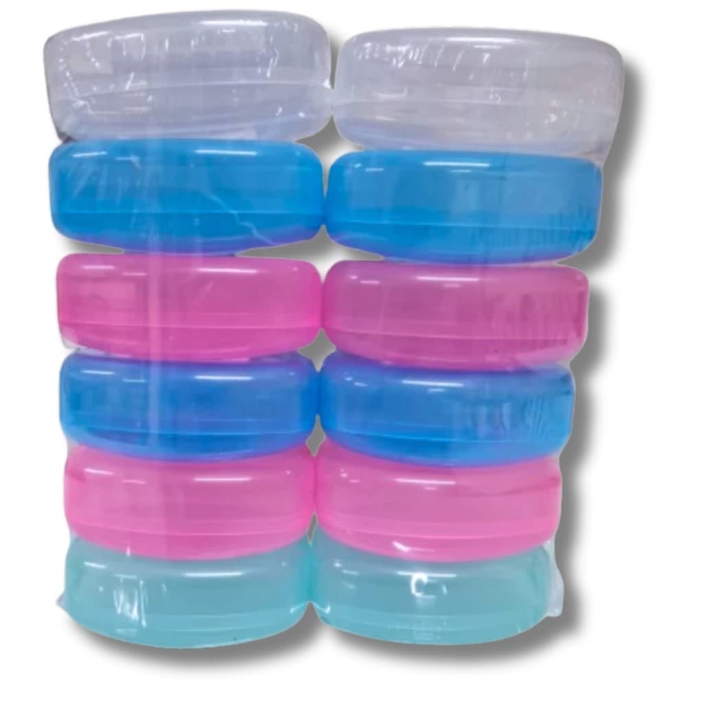 Kit 12 Saboneteiras de Plástico Coloridas Resistente Práticas Pop