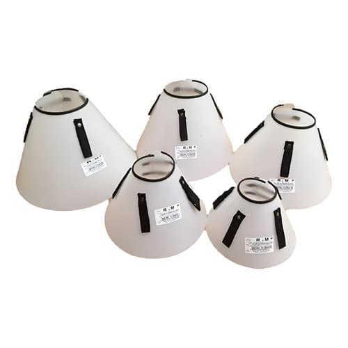 Colar Cirúrgico Elizabetano Premium Jogo Com 5 Peças 1 Ao 5 Branco Liso