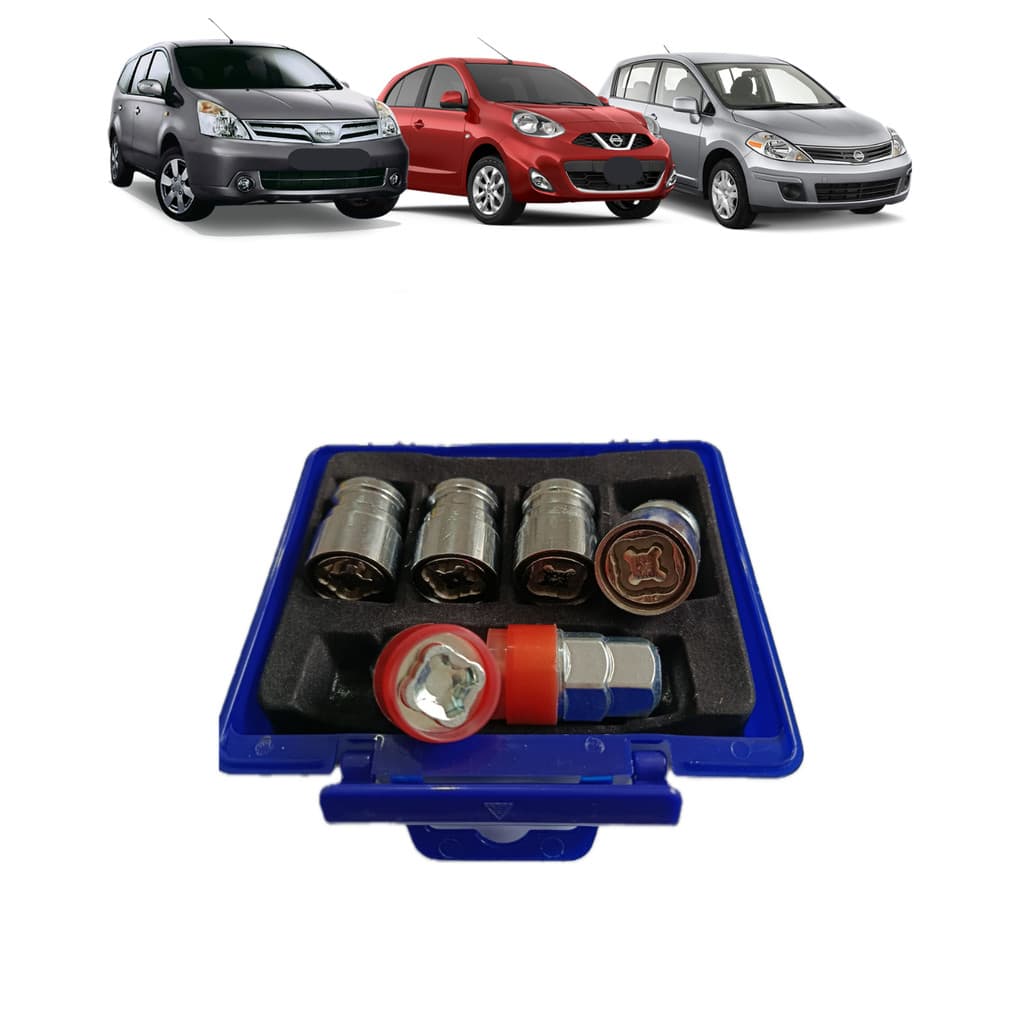 Porcas Segurança Anti Furto Roda Nissan March Livina Versa