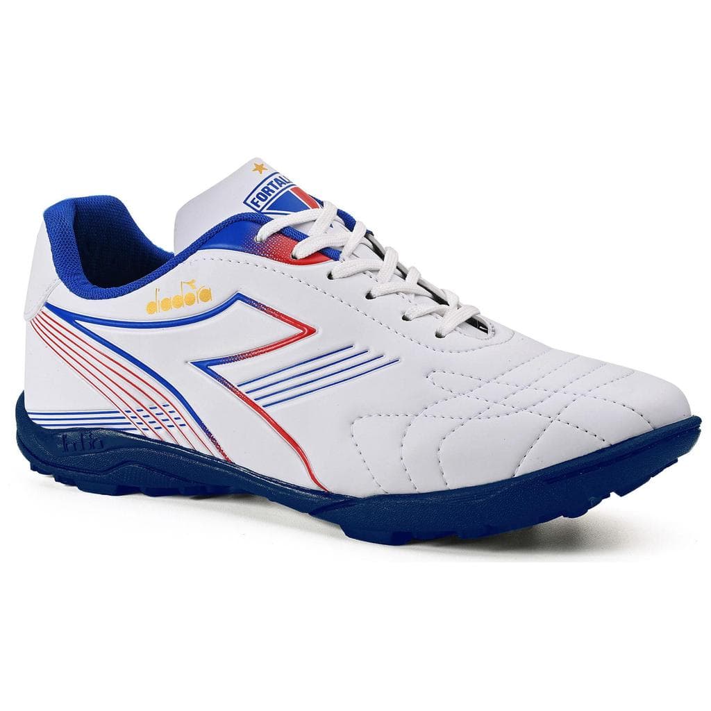 Chuteira Unissex Diadora Fortaleza EC Society Branco e Azul