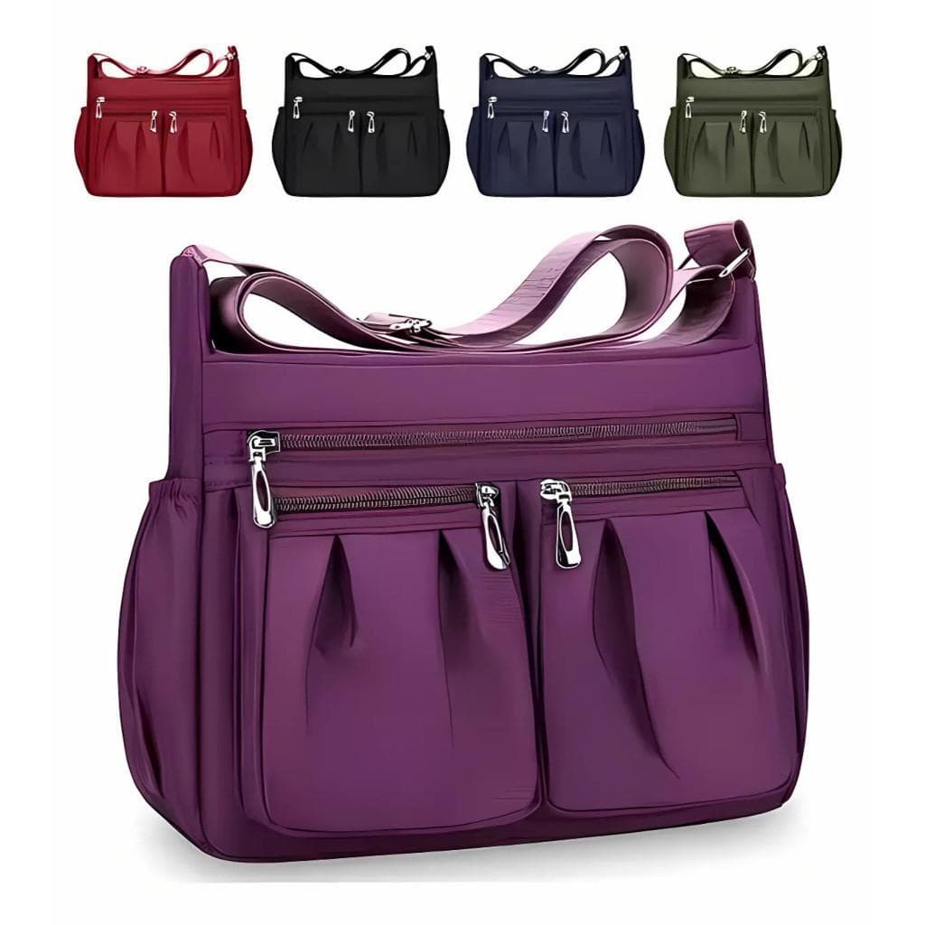 Bolsa Feminina Grande Transversal Casual Impermeável Nylon Tiracolo LevaVida