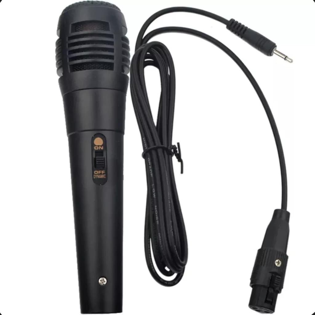 Microfone Dinâmico Profissional Palestras Com Fio Cabo P10
