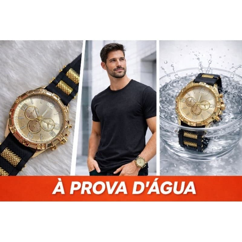 Relógio Masculino Esportivo Resistente à Prova D'água