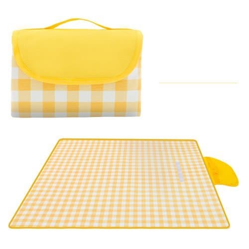 Toalha De Picnic Impermeável Dobrável Com Alça Tapete Praia Camping Gigante