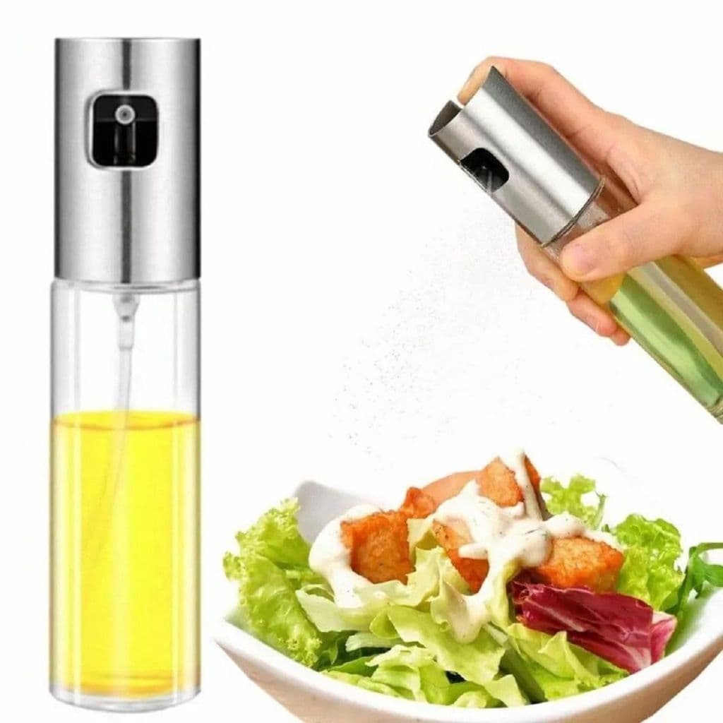 Borrifador Spray Azeite Vinagre Óleo Limão 100ml Galheteiro Pulverizador De Vidro Jato Tempero Cozinha Salada