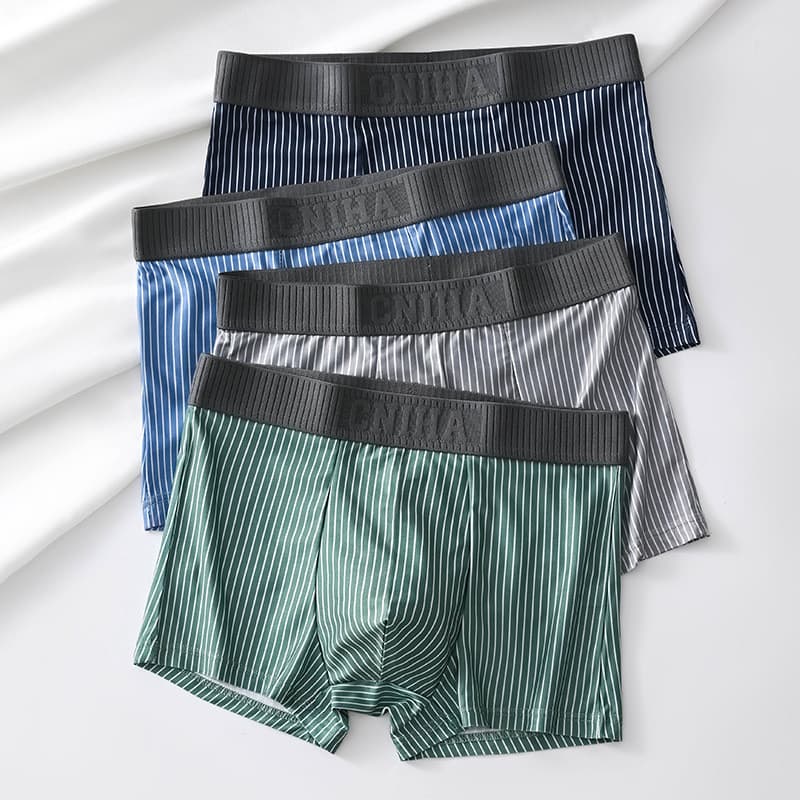 Roupa interior masculina respirável boxer Briefs roupa interior masculina na moda esportes juventude boxer Shorts estilo