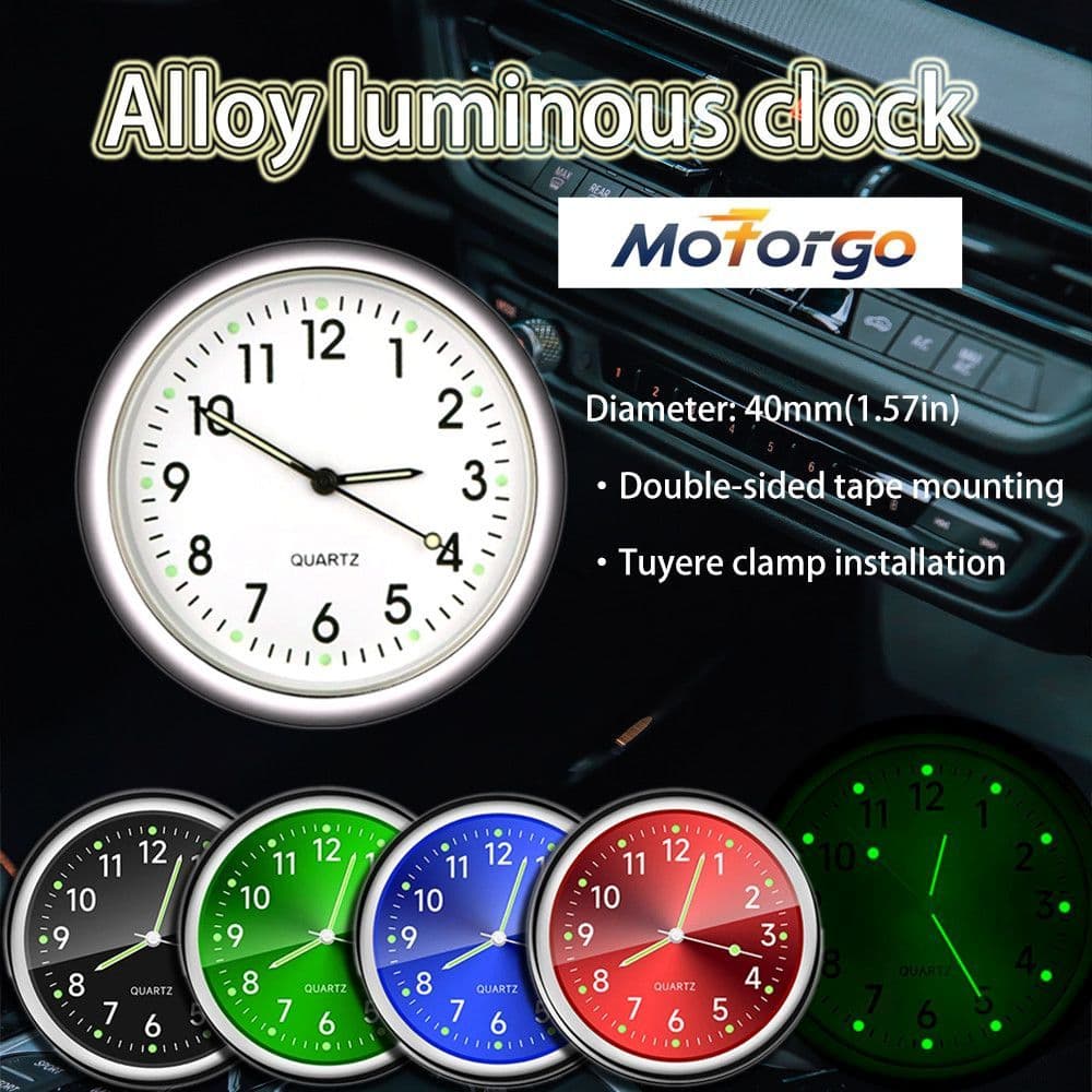 Relógio Luminoso Para Carro-Mini Digital Painel , Ornamento Automático De Mecânica De Quartzo Com Display De Brilho Notu