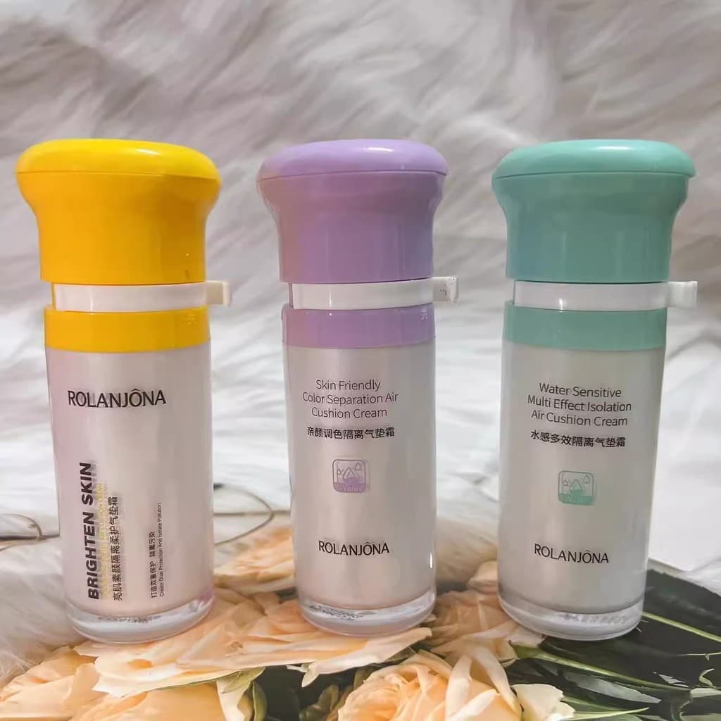 Lu Lanjina Brightening Skin Toning Water Feeling Base Almofada Creme Hidratante Hidratante Maquiagem Primer Base Correti