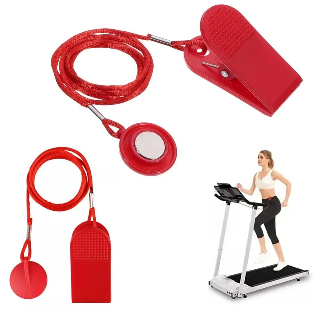 Ímã de chave de segurança para esteira 2 peças vermelho 2.8 cm ajustável adequado para esteira de 1.8 cm-2.8 cm Acessóri