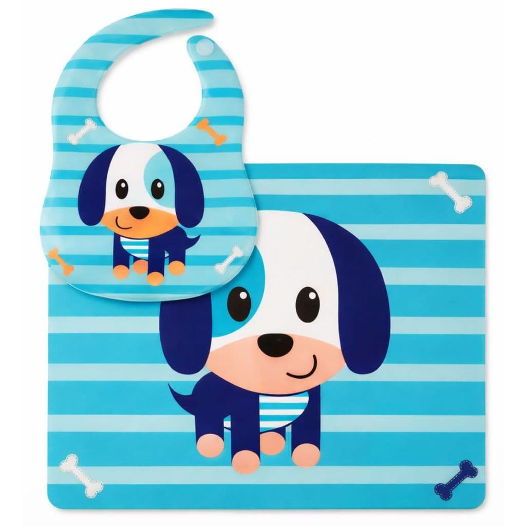 Kit Babador e Jogo Americano e Jogo Americano Fofo Infantil