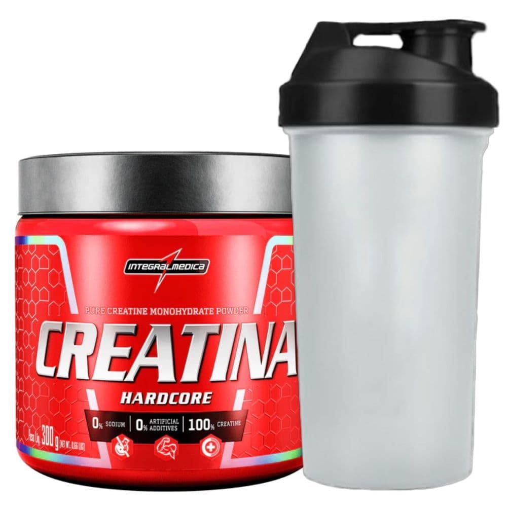 Creatina Monohidratada Coqueteleira 300g - Integralmedica